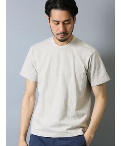 タカキュー ソロテックス/SOLOTEX ケーブルジャガード クルーネック半袖Tシャツ