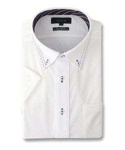 タカキュー クールアプリ/COOL APPLI ボタンダウン ビジネスドレス半袖ニットシャツ