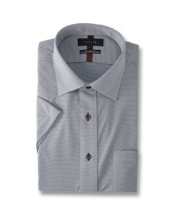 タカキュー クールアプリ/COOL APPLI ワイドカラー ビジネスドレス半袖ニットシャツ