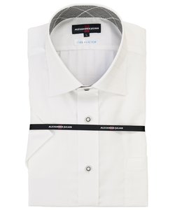 アレキサンダージュリアン クールファクター/COOLFACTOR ワイドカラー ビジネスドレス半袖シャツ