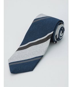 アレキサンダージュリアン 日本製 シルクストライプ柄 ネクタイ 8.0cm幅