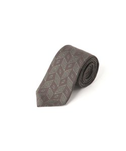 アレキサンダージュリアン イタリア製 シルク混小紋柄 ネクタイ 8.0cm幅