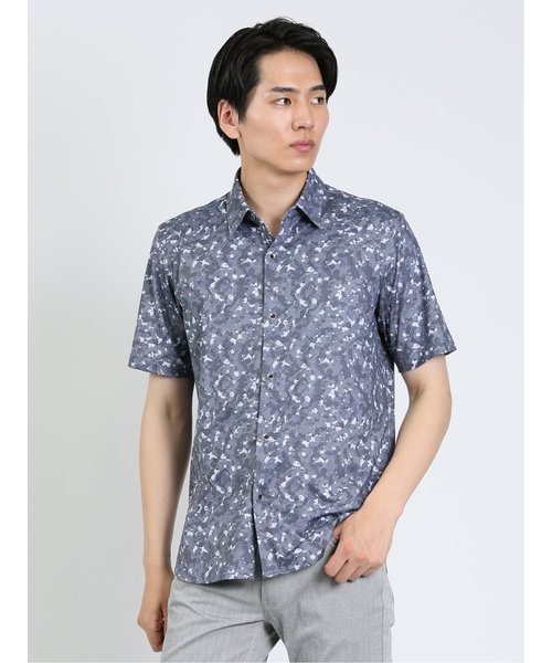 デジタルプリント レギュラーカラー半袖シャツ | TAKA-Q（タカキュー