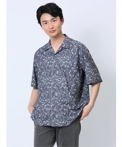 デジタルプリント オープンカラー半袖シャツ