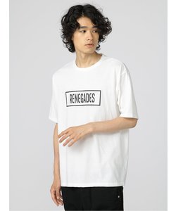 セマンティックデザイン ロゴ クルーネック ルーズ半袖Tシャツ