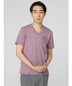 セマンティックデザイン ステッチデザイン Vネック半袖Tシャツ