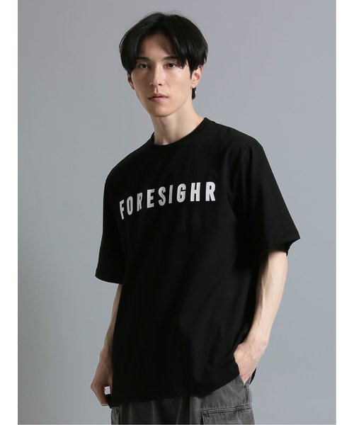 チャーム付き クルーネック半袖ルーズTシャツ