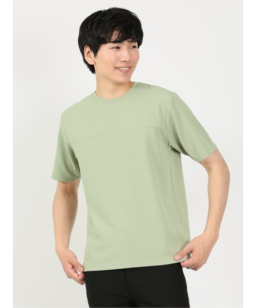 KAITEKI カットジョーゼット クルーネック半袖Ｔシャツ