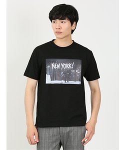 フォトプリント クルーネック半袖Tシャツ