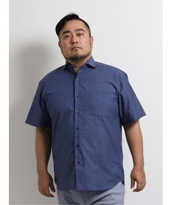 【大きいサイズ】グランバック/GRAND-BACK ドライポプリン カッタウェイ半袖シャツ