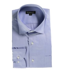 【大きいサイズ】GB by FATTURA 綿100%日本製 セミワイドカラー長袖シャツ
