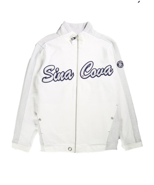 【大きいサイズ】シナコバ/SINA COVA 胸刺繍フルジップ トラックジャケット