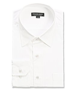 【大きいサイズ】ファットゥーラ/FATTURA 日本製 綿100% レギュラーカラー長袖シャツ