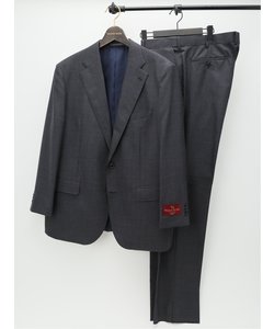 【大きいサイズ】グランバック/GRAND-BACK シルク混ウール レギュラーフィット 2ボタン2ピーススーツ