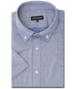 【大きいサイズ】グランバック/GRAND-BACK アルティマ ボタンダウン半袖ニットシャツ