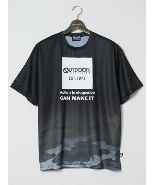 【大きいサイズ】アウトドアプロダクツ/OUTDOOR PRODUCTS ドライメッシュ クルーネック半袖Tシャツ