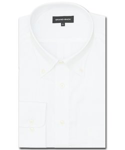 【大きいサイズ】グランバック/GRAND-BACK 綿100% 形態安定 ボタンダウン長袖シャツ