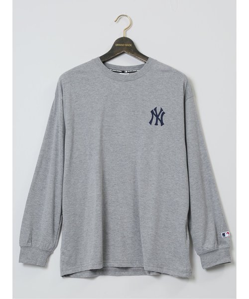 【大きいサイズ】MLBチームロゴ クルーネック長袖Tシャツ