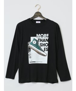 【大きいサイズ】コンバース/CONVERSE シューズプリント クルーネック長袖Ｔシャツ