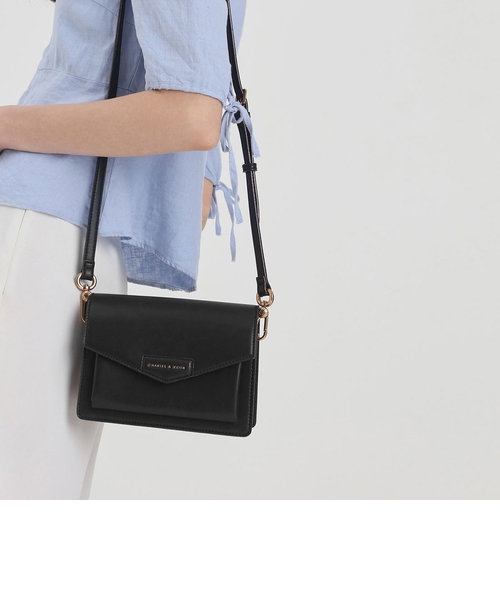 フロントフラップ クロスボディバッグ / Front Flap Crossbody Bag