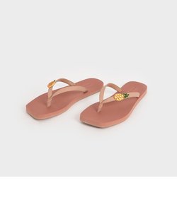 エンベリッシュド トングサンダル / Embellished Thong Sandals 