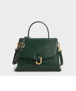 ストーンエンベリッシュド ハンドルバッグ / Stone-Embellished Handbag 