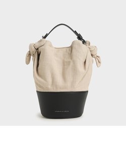 プリンテッドファブリック バケツバッグ / Printed Fabric Bucket Bag