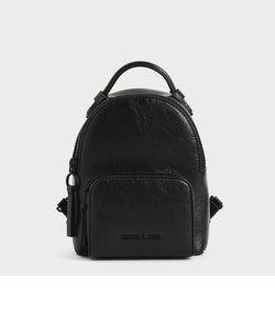 デニムダブルジップバックパック / Denim Double Zip Backpack