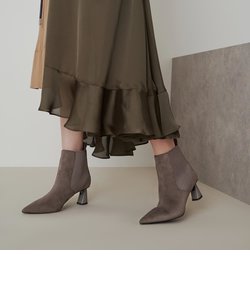 テクスチャードスプールヒール アンクルブーツ / Textured Spool Heel Ankle Boots