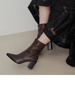 スタックドヒール アンクルブーツ / Stacked Heel Ankle Boots 