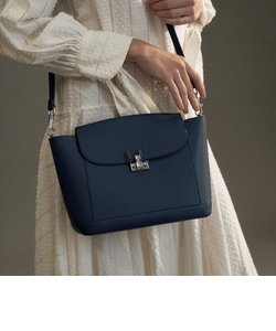 エンベリッシュド プッシュロックショルダーバッグ / Embellished Push-Lock Shoulder Bag