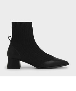 ニットアンクル ソックスブーツ / Knit Ankle Sock Boots