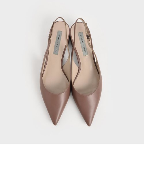 ポインテッドトゥ スリングバックパンプス / Pointed Toe Slingback