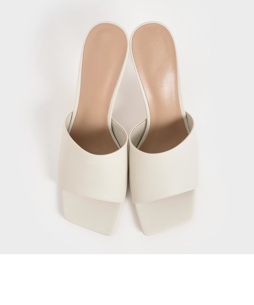 スクエアトゥ ミュール / Square Toe Mules | CHARLES & KEITH