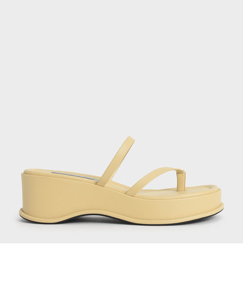 ストラッピー フラットフォームサンダル / Strappy Flatform Sandals