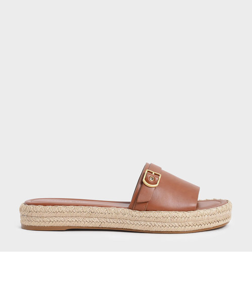 バックルストラップ エスパドリーユフラット / Buckle Strap Espadrille Flats