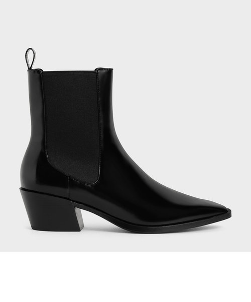 スランテッドヒール チェルシーブーツ / Slanted Heel Chelsea Boots ...