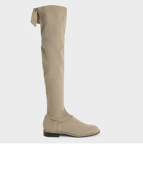 テクスチャード サイハイブーツ / Textured Thigh-High Boots