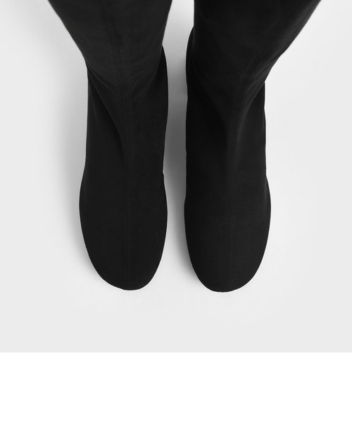 ブロックヒール ニーブーツ / Block Heel Knee Boots | CHARLES
