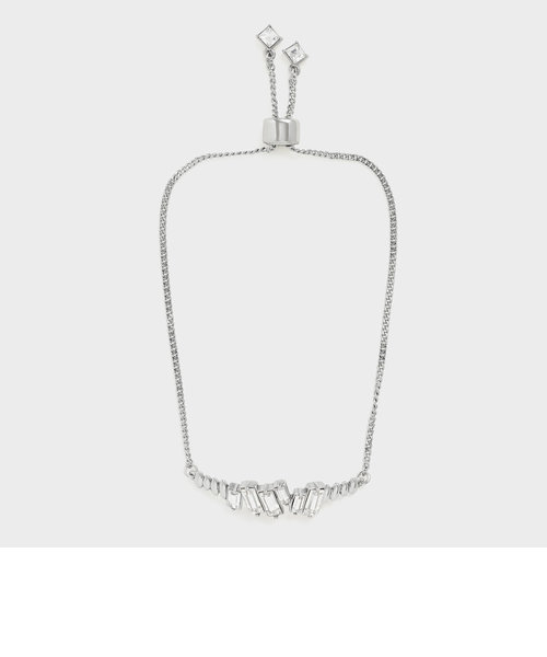 スワロフスキークリスタル エンベリッシュドチェーンブレスレット / Swarovski Crystal Embellished Chain Bracelet