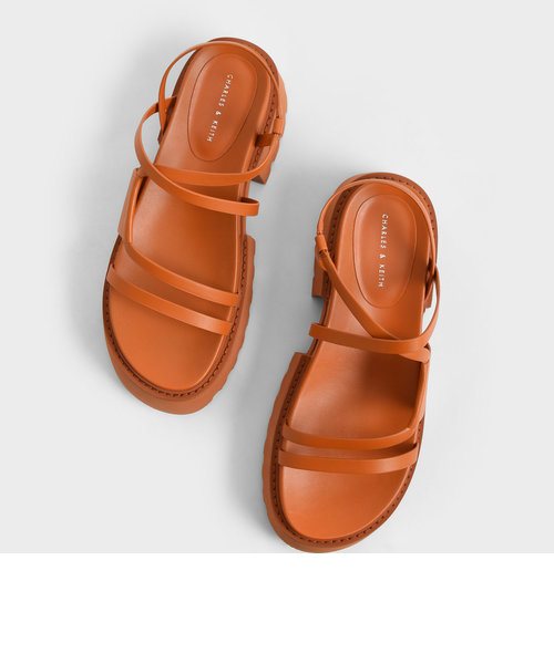 ナディン ストラッピープラットフォームサンダル Nadine Strappy Platform Sandals CHARLES  KEITH（ チャールズ＆キース）の通販 mall