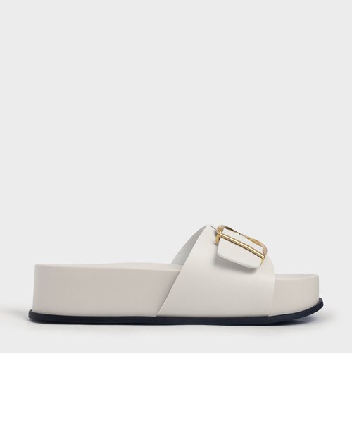 ワイドストラップ スライドサンダル / Wide Strap Slide Sandals | CHARLES u0026  KEITH（チャールズ＆キース）の通販 - u0026mall