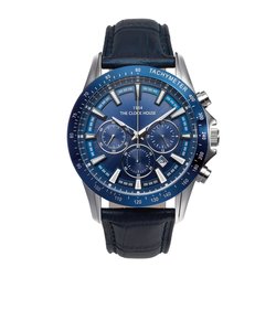 ザ・クロックハウス ビジネスカジュアル MBC1003-BL2B メンズ 腕時計 ソーラー クロノグラフ 革ベルト ブルー
