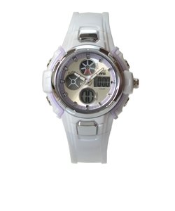 ザ・クロックハウス TCHP1001-WHPU01 子供用 キッズ 腕時計 プチシリーズ アナデジ 防水 女の子 白×紫 パステル ガールズ