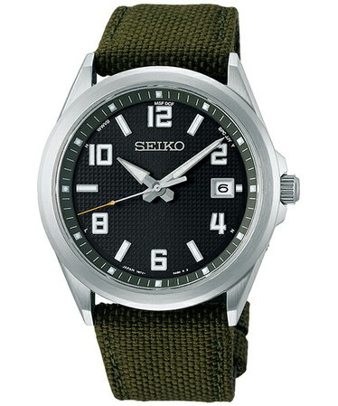 セイコー SEIKO 腕時計 メンズ SBTM303 セイコーセレクションソーラー電波時計 電波ソーラー（7B72） カーキxシルバー アナログ表示