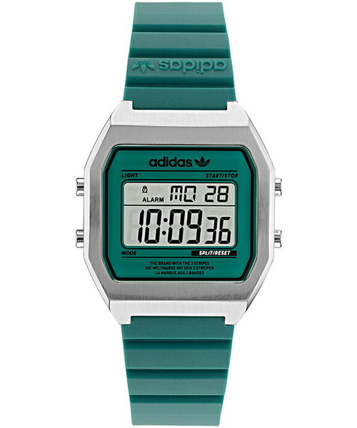 メンズアディダス デジタル腕時計 グリーン AOST22076 - 腕時計(デジタル)