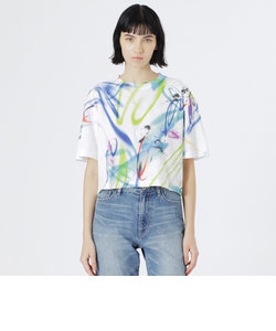 【KANAKO SASAKI】コラボレーション ネオン グラフィックプリントルーズTシャツ