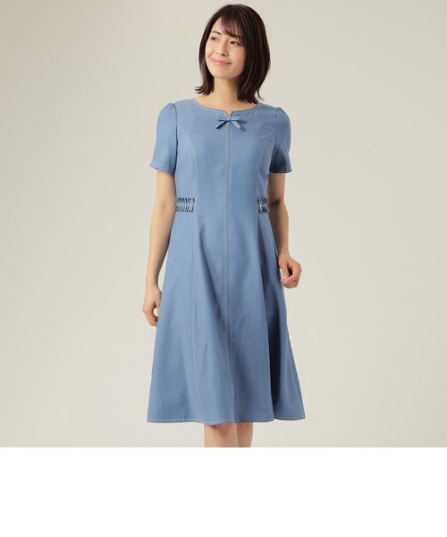り*あ様 TO BE CHIC トゥービーシック ストレッチデニム ワンピース TO BE CHIC トゥービーシック ストレッチデニム ワンピース