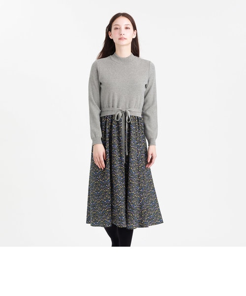 Snowblue Gardenニットコンビワンピース Mackintosh Philosophy マッキントッシュフィロソフィー の通販 Mall