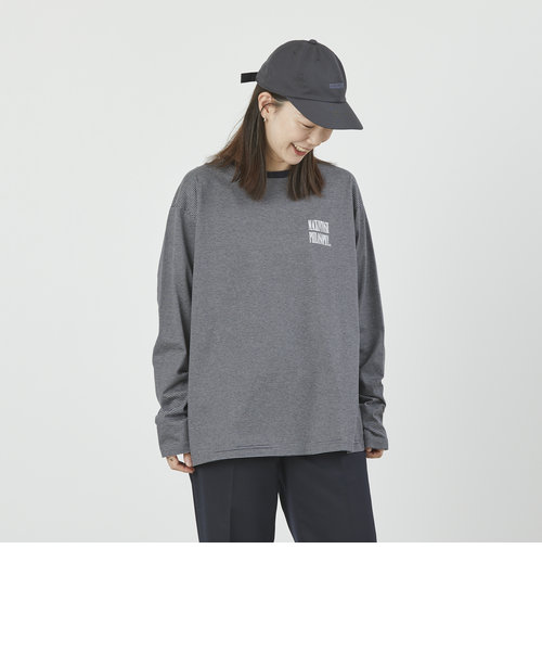 GREY LABEL シャープロゴボーダーロンT